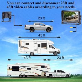 img 1 attached to 🚗 AMTIFO A13 HD RV Backup Camera: 7 Inch Monitor & 2nd License Plate Camera Support - Easy DIY Installation