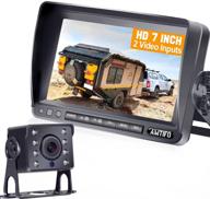 🚗 amtifo a13 hd rv backup camera: 7 inch monitor & 2nd license plate camera support - easy diy installation logo