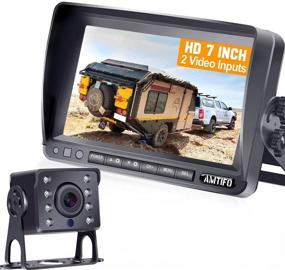 img 4 attached to 🚗 AMTIFO A13 HD RV Backup Camera: 7 Inch Monitor & 2nd License Plate Camera Support - Easy DIY Installation