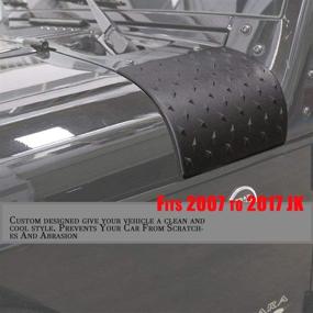 img 3 attached to 🚙 Улучшите свой Jeep Wrangler JK JKU с черными обшивками корпуса Cowling Cover: Идеальное соответствие для моделей Rubicon, Sahara, X Off-Road (2007-2017)
