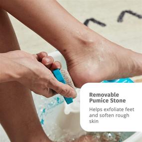 img 2 attached to HoMedics Bubble Mate Foot Spa with Toe-Touch Controls and Detachable Pumice Stone