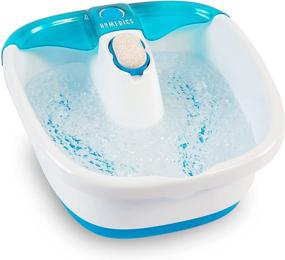 img 4 attached to HoMedics Bubble Mate Foot Spa with Toe-Touch Controls and Detachable Pumice Stone