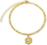 vangetimi adjustable initial alphabet bracelet women's jewelry logo