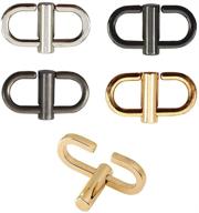 set of 5 adjustable metal buckles to modify chain strap length for your bag logo