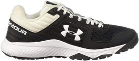 img 2 attached to 👟 Men's White Under Armour Baseball Trainer Shoes