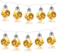 🎄 mtsce christmas lights indoor: shatterproof crystal globe string lights for bedroom party, battery operated 10 led 71 inch, ideal for wedding christmas tree decorations and outdoor indoor use логотип