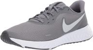 nike revolution running anthracite regular men's shoes for athletic logo