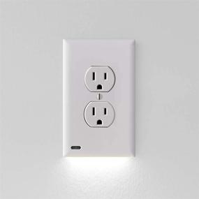 img 4 attached to 🔌 SnapPower GuideLight 2 for Outlets - 2 Pack, Upgraded LED Light Bar, Night Light, Electrical Outlet Wall Plate with LED Night Lights, Auto On/Off Sensor, Duplex, White