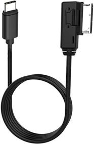 img 4 attached to 🔌 AMI to Type C AUX Cable MDI MMI Adapter: Compatible with Pixel 2 XL, U11/U12+, Moto Z2, S9/S8/N8 for A3/A4/A5/A6/S5/A8 with MMI 3G+ System (AUX Only, No Charging)