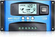 🌞 enhance solar charging efficiency with isunergy mppt solar charge controller: 30a 12v/24v auto regulator with dual usb port and lcd display for lead acid batteries logo