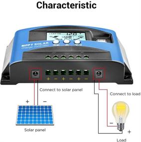 img 1 attached to 🌞 Enhance Solar Charging Efficiency with iSunergy MPPT Solar Charge Controller: 30A 12V/24V Auto Regulator with Dual USB Port and LCD Display for Lead Acid Batteries