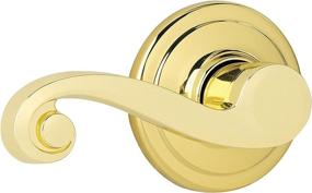 img 2 attached to 🔒 Lido Left-Handed Half-Dummy Lever: Stay Protected with Microban Antimicrobial in Polished Brass