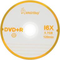 📀 smart buy 100 pack dvd+r 4.7gb 16x logo blank data video movie recordable discs - 100 disc bundle logo