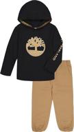 hooded timberland pullover pants for boys' clothing logo