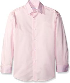 img 1 attached to 👕 White Solid Shirt for Boys - Isaac Mizrahi Clothing