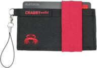 🦀 stylish and versatile crabby wallet: black minimalist pocket for men's accessories, wallets, card cases & money organizers logo