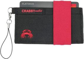 img 4 attached to 🦀 Stylish and Versatile Crabby Wallet: Black Minimalist Pocket for Men's Accessories, Wallets, Card Cases & Money Organizers