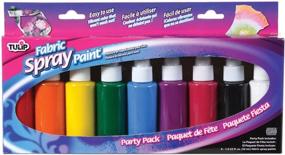 img 1 attached to 9-Pack of Tulip Permanent Fabric Spray Paint, 1.9 Fl Oz each, Rainbow Colors, Non-Toxic, Non-Aerosol - Ideal for SEO