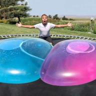 exciting outdoor water fun with the large water bubble ball balloon - perfect for beach and pool parties (yellow/blue) логотип