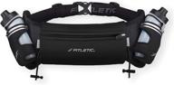 🏃 fitletic hydra 16 hydration belt: convenient water bottle holder, pocket, and gel holder for efficient running logo