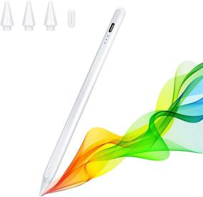 img 4 attached to 🖊️ Stylus Pen for iPad with Palm Rejection, Compatible with Apple iPad Pro 11/12.9 Inch (2018-2020), iPad 6/7/8th Gen, iPad Mini 5th Gen, iPad Air 3rd/4th Gen, etc. - Precise Tilt-Sensitive Drawing