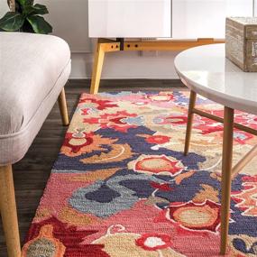 img 2 attached to nuLOOM Felicity Hand Tufted Accent Rug, 2 ft x 3 ft, Multi - Find the Perfect Small Area Rug for Your Space
