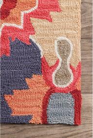 img 1 attached to nuLOOM Felicity Hand Tufted Accent Rug, 2 ft x 3 ft, Multi - Find the Perfect Small Area Rug for Your Space
