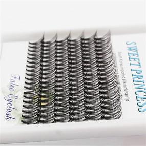 img 1 attached to 🔗 Scala 20 Root Thickness 0.07mm C Curl 3D Individual Eyelashes Extension - Soft Black False Lashes (10mm) - Pro Tools for Eye Lash Enhancement