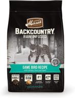 🐱 merrick backcountry grain free raw infused dry cat food: nourishing blend for healthy felines logo