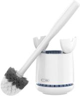 🚽 mr.siga premium quality toilet bowl brush and holder with solid handle and durable bristles - ideal for effective bathroom cleaning [1 pack, white] logo