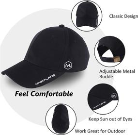 img 2 attached to 🧢 Бейсболка ENCOM Unisex - регулируемая и стильная шапка для активного отдыха на открытом воздухе, стирается и комфортна для мужчин.