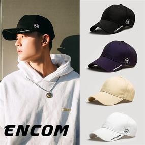 img 3 attached to 🧢 Бейсболка ENCOM Unisex - регулируемая и стильная шапка для активного отдыха на открытом воздухе, стирается и комфортна для мужчин.