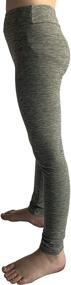 img 2 attached to POPINJAY Youth Girl Athletic Dance Leggings: The 🩰 Ultimate Compression Pant for Running, Active Yoga, and More!