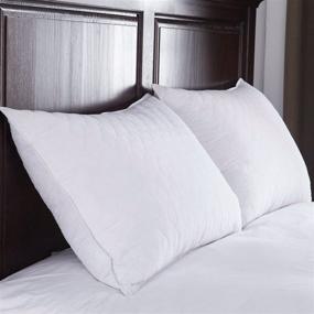 img 2 attached to Почувствуйте блаженный комфорт с подушкой для сна puredown 21-PD-DP15011-S-1 - размер стандарт/квин, белого цвета.