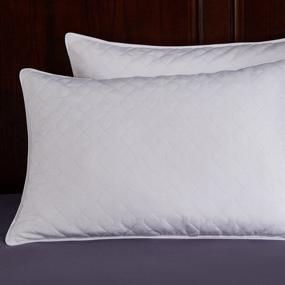 img 1 attached to Почувствуйте блаженный комфорт с подушкой для сна puredown 21-PD-DP15011-S-1 - размер стандарт/квин, белого цвета.