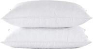 experience blissful comfort with puredown 21-pd-dp15011-s-1 sleeping pillow - standard/queen size, white logo