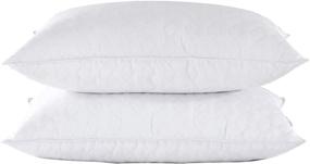 img 4 attached to Experience Blissful Comfort with puredown 21-PD-DP15011-S-1 Sleeping Pillow - Standard/Queen Size, White