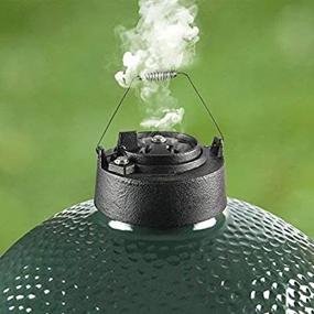 img 1 attached to 🔥 Enhance Your Big Green Egg Experience with Dracarys Cast Iron Vented Chimney Cap and Daisy Wheel - Premium Accessories & Replacement Parts