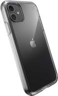 чехол speck products presidio perfect-clear для iphone 11, прозрачный / прозрачный (136490-5085) логотип