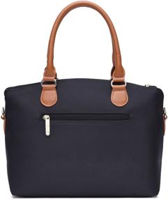 img 2 attached to NNEE Top Handle Satchel Handbag: Water-Resistant Nylon Design with Multiple Pockets