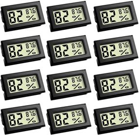 img 4 attached to 🌡️ Mini Thermometer: Digital Refrigerator Freezer LCD Thermometer for Fridge, Cellar, Garden (12 Pack)