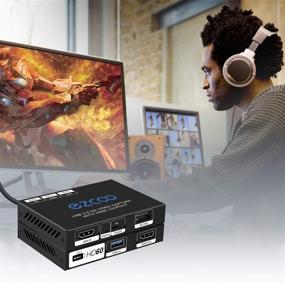 img 1 attached to 🎥 SP12HVC HD Video Capture USB3.1 USB3.0 - 4K HDMI IN / OUT, 4K 60Hz 4:4:4, CEC- USB3.0 Stream 1080p 60Hz to DSLR Camcorder Action Cam for Game, Live Broadcast, Stereo Audio, EDID Switch - Compatible with Windows, Mac, Linux