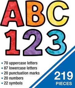 img 1 attached to 🎨 Vibrant Watercolor Combo Pack EZ Letters by Carson Dellosa Education: Celebrate Learning in Style!