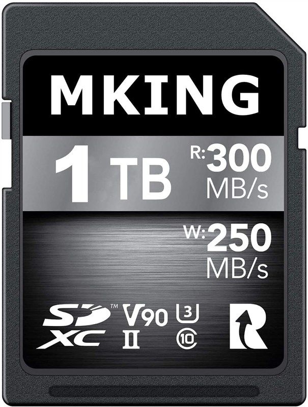 MKING Digital SD UHSII 1024GB Card V90 Up To 250MB/S Write Speed And
