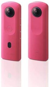 img 3 attached to 📸 Ricoh Theta SC2 Pink 360° Camera - 4K Video, Image Stabilization, High-Quality Images, High-Speed Data Transfer, Portrait Shooting with Face Detection - Thin & Lightweight for iPhone and Android