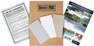 deck & dock plank covering premium pvc (sample kit: 3 colors - classic white, driftwood grey, malibu tan) logo