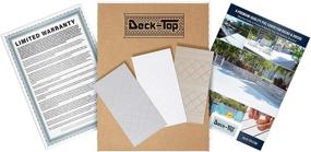 img 4 attached to Deck & Dock Plank Covering Premium PVC (Sample Kit: 3 Colors - Classic White, Driftwood Grey, Malibu Tan)