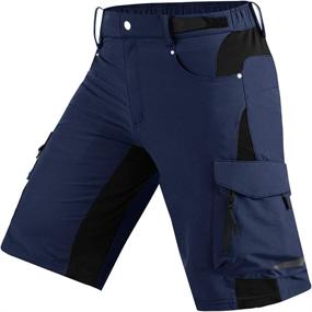 img 4 attached to Cycorld Mens Mountain Bike Shorts: Loose Fit, Zippered Pockets for MTB, Cycling, Hiking & Outdoor Activities