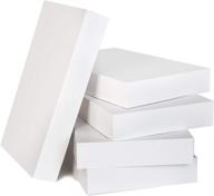 🎁 christmas white cardboard gift boxes - 12-pack, 17"x11"x2.4" - perfect for holiday festivities, clothing wrapping, diy desserts, and xmas party presents logo