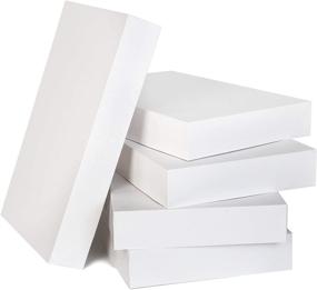 img 4 attached to 🎁 Рождественские белые картонные подарочные коробки - 12 штук, 17"x11"x2,4" - Идеальны для праздничных мероприятий, упаковки одежды, десертов своими руками и рождественских подарков на вечеринке